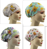 New Winnie Pooh And Friends Euro Scrub Cap Doctor Hospital Surgical ODP Vet