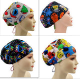 New Sesame Street  Euro Scrub Cap Doctor Hospital Surgical ODP Vet