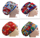 Super Woman,Supergirl,Batgirl Euro Scrub Cap Doctor Hospital Surgical ODP Vet