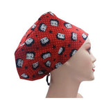 Betty Boop King Feature Patchwork Euro Scrub Cap Doctor Hospital Surgical ODP Vet