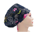 Breast Cancer Awareness Butterflies Euro Scrub Cap Doctor Hospital Surgical ODP Vet