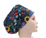 Breast Cancer Awareness Butterflies Euro Scrub Cap Doctor Hospital Surgical ODP Vet