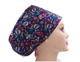 New Jungle Flamingo Birds Euro Scrub Cap Doctor Hospital Surgical ODP Vet