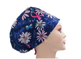 Breast Cancer Awareness Butterflies Euro Scrub Cap Doctor Hospital Surgical ODP Vet