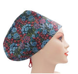 New Floral Euro Scrub Cap Doctor Hospital Surgical ODP Vet
