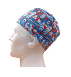 New Marvel Patchwork Men's Velcro Closure Adjustable Scrub Cap Doctor Theatre Nurse Hospital Paediatric Vet Surgical