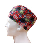 Superman Icons Men's Velcro Closure Adjustable Scrub Cap Doctor Theatre Nurse Hospital Paediatric Vet Surgical