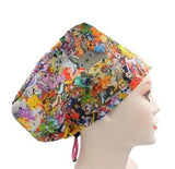 Kitty Japanese Anime Euro Scrub Cap Doctor Hospital Surgical ODP Vet