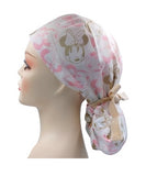 Mickey & Minnie 2 Ponytail Scrub Cap Doctor Theatre Nurse Hospital Paediatric Vet Surgical