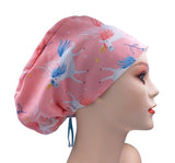 Unicorns Floral Jersey Knit Comfy Euro Toggle Scrub Cap Doctor Theatre Nurse Hospital Paediatric Vet Surgical
