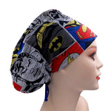Cute Cartoon Jersey Knit Comfy Euro Toggle Scrub Cap Doctor Theatre Nurse Hospital Paediatric Vet Surgical
