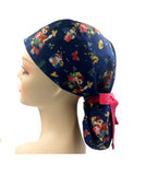 Animals Ponytail Scrub Cap Doctor Theatre Nurse Hospital Paediatric Vet Surgical
