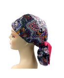 Mickey & Minnie 2 Ponytail Scrub Cap Doctor Theatre Nurse Hospital Paediatric Vet Surgical