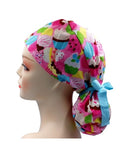 Candy，cake，Fruit Ponytail Scrub Cap Doctor Theatre Nurse Hospital Paediatric Vet Surgical