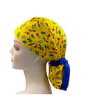 Dr. Seuss The Cat in the Hat Ponytail Scrub Cap Doctor Theatre Nurse Hospital Paediatric Vet Surgical