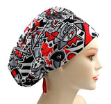 Japanese Anime Jersey Knit Comfy Euro Toggle Scrub Cap Doctor Theatre Nurse Hospital Paediatric Vet Surgical