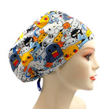 Japanese Anime 1 Jersey Knit Comfy Euro Toggle Scrub Cap Doctor Theatre Nurse Hospital Paediatric Vet Surgical
