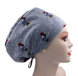 Mickey & Minnie Jersey Knit Comfy Euro Toggle Scrub Cap Doctor Theatre Nurse Hospital Paediatric Vet Surgical