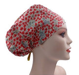 New Floral Euro Scrub Cap Doctor Hospital Surgical ODP Vet