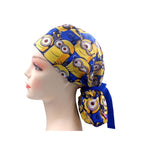 Minions Cartoon Ponytail Scrub Cap Doctor Theatre Nurse Hospital Paediatric Vet Surgical