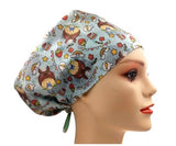 New Japanese Anime Characters Torono & Friends Euro Scrub Cap Doctor Hospital Surgical ODP Vet