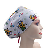 Cute Cartoon Jersey Knit Comfy Euro Toggle Scrub Cap Doctor Theatre Nurse Hospital Paediatric Vet Surgical