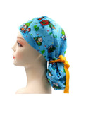 Peanuts Halloween Christmas 4 Ponytail Scrub Cap Doctor Theatre Nurse Hospital Paediatric Vet Surgical