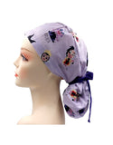 Disney Mulan,Beauty And The Beast,Evil Ponytail Scrub Cap Doctor Theatre Nurse Hospital Paediatric Vet Surgical