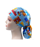 Peanuts with Wood stock Christmas 3 Ponytail Scrub Cap Doctor Theatre Nurse Hospital Paediatric Vet Surgical