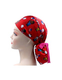 Peanuts with Wood stock Christmas 3 Ponytail Scrub Cap Doctor Theatre Nurse Hospital Paediatric Vet Surgical