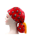Peanuts with Wood stock 2 Ponytail Scrub Cap Doctor Theatre Nurse Hospital Paediatric Vet Surgical