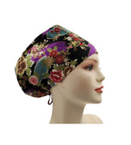 Japanese Floral Euro Scrub Cap Doctor Hospital Surgical ODP Vet