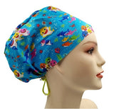 New Sea World Blue Euro Scrub Cap Doctor Hospital Surgical ODP Vet