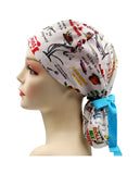 Dr Suess Grinch Christmas Naughty Or Nice Ponytail Scrub Cap Doctor Theatre Nurse Hospital Paediatric Vet Surgical