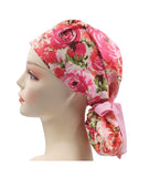 Japanese Floral 2 Ponytail Scrub Cap Doctor Theatre Nurse Hospital Paediatric Vet Surgical
