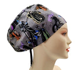 Disney Evil Female Villains Euro Scrub Cap Doctor Hospital Surgical ODP Vet