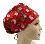 Christmas Gonk RED Euro Scrub Cap Doctor Hospital Surgical ODP Vet