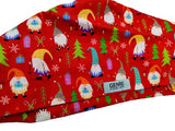 Christmas Gonk RED Euro Scrub Cap Doctor Hospital Surgical ODP Vet