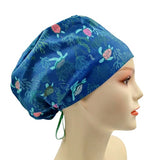 New Sea World Blue Euro Scrub Cap Doctor Hospital Surgical ODP Vet