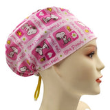 Snoopy and Woodstock Colour Euro Scrub Cap Doctor Hospital Surgical ODP Vet