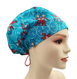 New Christmas Dr. Seuss The Grinch 3 Euro Scrub Cap Doctor Hospital Surgical ODP Vet