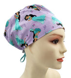 Disney Princess All Around 2 Euro Scrub Cap Doctor Hospital Surgical ODP Vet