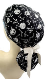 New Nightmare Before Christmas Jack & Bones Ponytail Scrub Cap Doctor Theatre Nurse Hospital Paediatric Vet Surgical