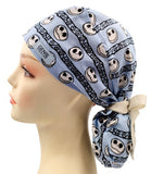 New Nightmare Before Christmas Ponytail Scrub Cap Doctor Theatre Nurse Hospital Paediatric Vet Surgical