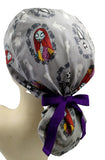 New Nightmare Before Christmas Ghost Badges Ponytail Scrub Cap Doctor Theatre Nurse Hospital Paediatric Vet Surgical