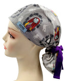 New Nightmare Before Christmas Ponytail Scrub Cap Doctor Theatre Nurse Hospital Paediatric Vet Surgical