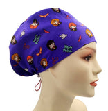 New Kawaii Harry Potter Purple Euro Scrub Cap Doctor Hospital Surgical ODP Vet