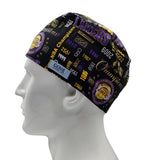 New Los Angeles Lakers NBA Team Sports Green Men's Velcro Closure Adjustable Scrub Cap Doctor Theatre Nurse Hospital Paediatric Vet Surgical