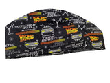 New Back to The Future Powered by time Machine Men's Velcro Closure Adjustable Scrub Cap Doctor Theatre Nurse Hospital Paediatric Vet Surgical