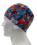 New Superman D C Comics Men's Velcro Closure Adjustable Scrub Cap Doctor Theatre Nurse Hospital Paediatric Vet Surgical